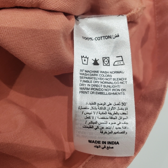 Sassafras 100% Cotton Coral Denim Jumper Romper Playsuit - Picture 11 of 12